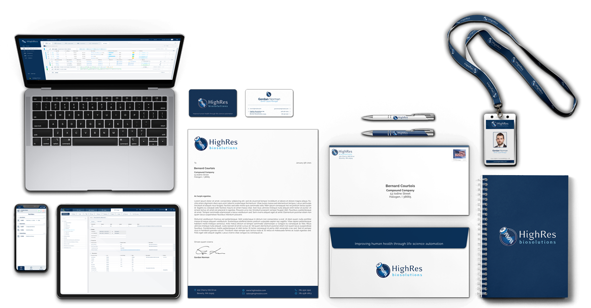 HighRes Brand Identity Stationary