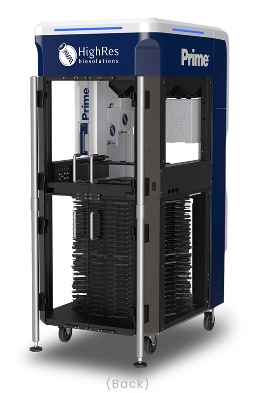 Prime liquid handler - back view