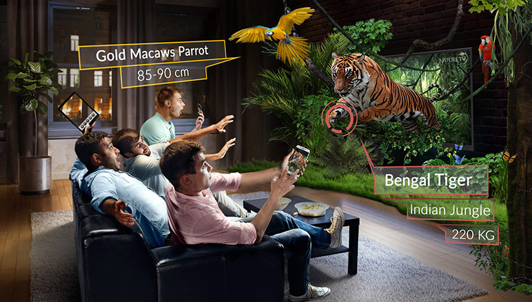 Augmented Reality TV — 3D & Interactive